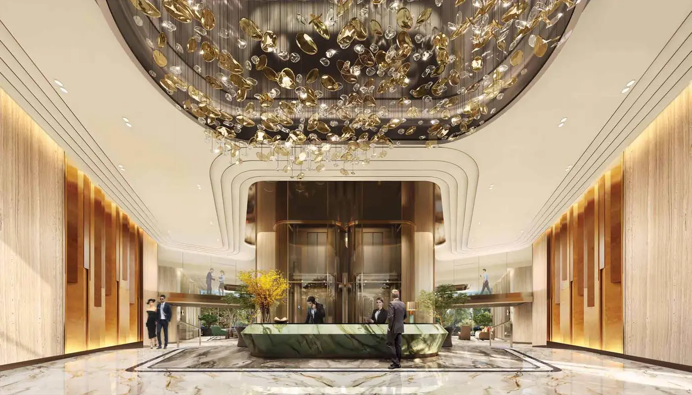 Luxury lobby interior